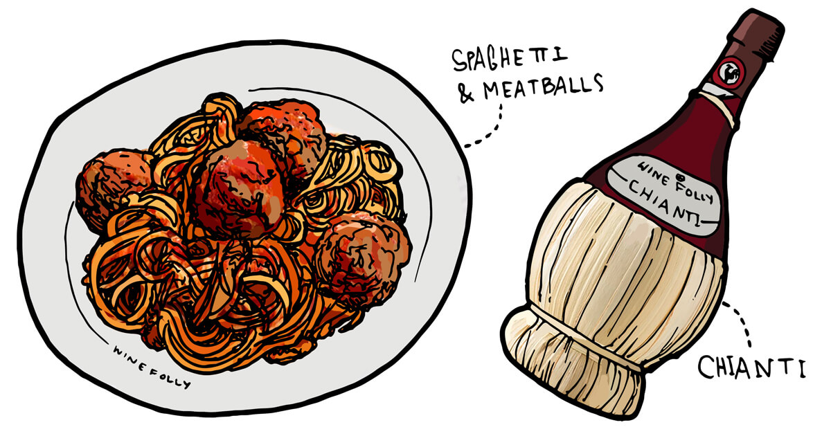 spaghetti-meatball-wine-pairing-illustration-winefolly